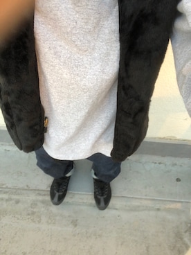 「PRO CLUB （プロクラブ）のアイテム（スウェット）」を使った、ナオ(相互フォロー希望)さん（メンズ・178cm）の冬コーディネート