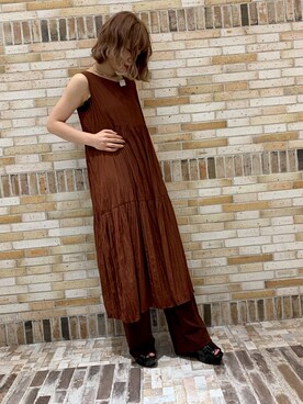「服バカ」｜「アイテム（ワンピース/ドレス）」を使った、しらこさん（レディース・155cm）の夏コーディネート