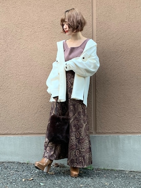 しらこさん（レディース・154cm）の秋コーディネート