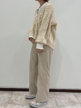 しらこさん（レディース・154cm）の冬コーディネート