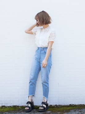 しらこさん（レディース・154cm）の春コーディネート