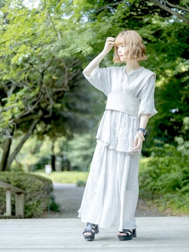 しらこさん（レディース・154cm）の夏コーディネート