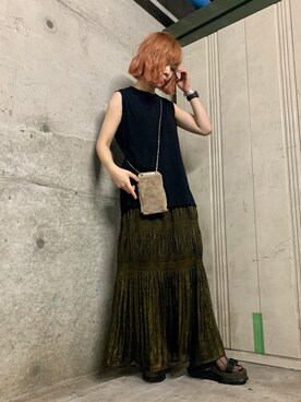「ゆるずる」｜しらこさん（レディース・154cm）の夏コーディネート