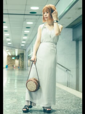 しらこさん（レディース・154cm）の夏コーディネート