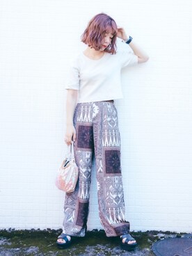 しらこさん（レディース・154cm）の夏コーディネート