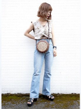 しらこさん（レディース・154cm）の夏コーディネート