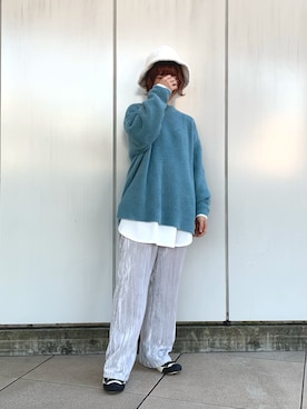 「ゆるゆる」｜「アイテム（その他）」を使った、しらこさん（レディース・154cm）の冬コーディネート