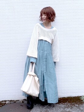 しらこさん（レディース・154cm）の春コーディネート