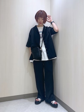 「メンズライクコーデ」｜「アイテム（その他）」を使った、しらこさん（レディース・154cm）の春コーディネート