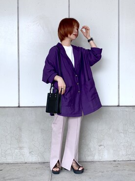 「ワントーンスタイル」｜しらこさん（レディース・154cm）の春コーディネート