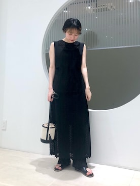 「KBF+」｜「アイテム（ワンピース/ドレス）」を使った、聖美さん（レディース・160cm）の春コーディネート