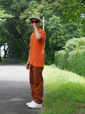 「TOKYO CULTUART by BEAMS（トウキョウカルチャートバイビームス）のアイテム（帽子）」を使った、ⅢⅨⅥⅨさん（メンズ・172cm）の夏コーディネート