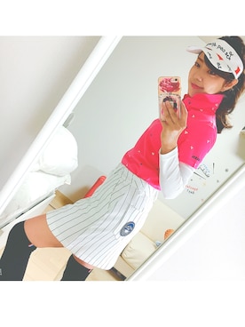 「ルコックスポルティフ」｜cocoさん（レディース・165cm）の春コーディネート