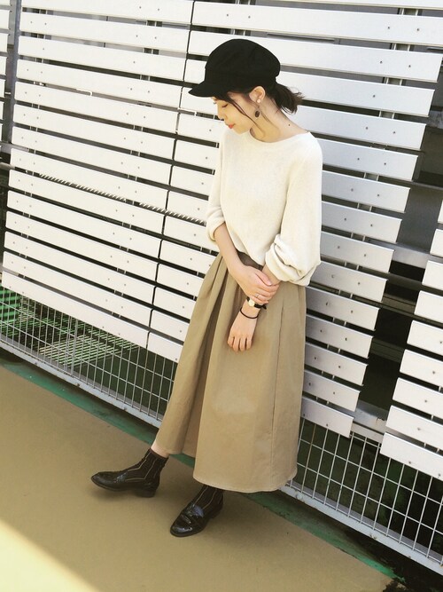 narumiさんの「KBF 変形ドルマンニットプルオーバー（KBF）」を使ったコーディネート