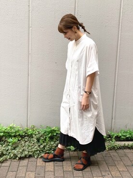 narumiさんの「KBF BIGシャツワンピース（KBF）」を使ったコーディネート