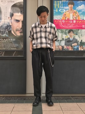 「KOMONO.（コモノ）のアイテム」を使った、kento fujiwara さん（メンズ・166cm）の春コーディネート