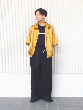 「KOMONO.（コモノ）のアイテム」を使った、kento fujiwara さん（メンズ・166cm）の春コーディネート