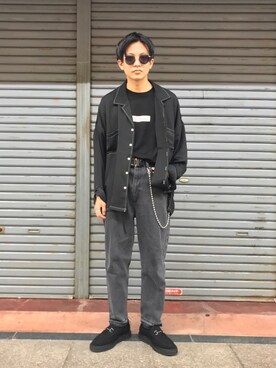 「KOMONO.（コモノ）のアイテム」を使った、kento fujiwara さん（メンズ・166cm）の夏コーディネート