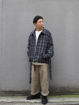 「CONVERSE TOKYO（コンバーストウキョウ）のアイテム（Tシャツ/カットソー）」を使った、kento fujiwara さん（メンズ・166cm）の秋コーディネート