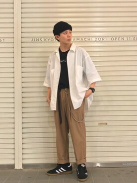 「adidas SB（アディダススケートボーディング）のアイテム」を使った、kento fujiwara さん（メンズ・166cm）の春コーディネート