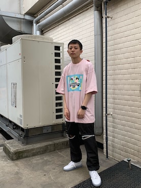 「Paragraph（パラグラフ）のアイテム（パンツ）」を使った、kento さん（メンズ・165cm）の夏コーディネート