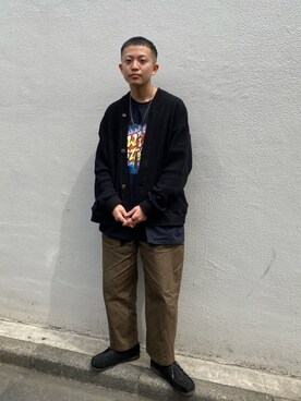 「RAPTEES（ラップティーズ）のアイテム」を使った、kento さん（メンズ・166cm）の春コーディネート