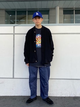 「RAPTEES（ラップティーズ）のアイテム」を使った、kento さん（メンズ・166cm）の春コーディネート