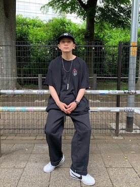 「Sourcream（サワークリーム）のアイテム（トップス）」を使った、kento fujiwara さん（メンズ・166cm）の春コーディネート