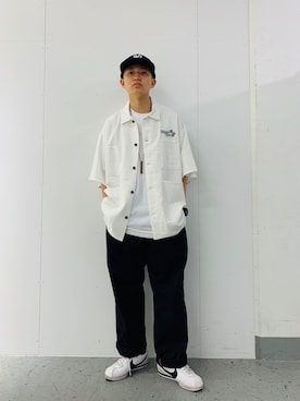 「Sourcream（サワークリーム）のアイテム（トップス）」を使った、kento fujiwara さん（メンズ・166cm）の春コーディネート