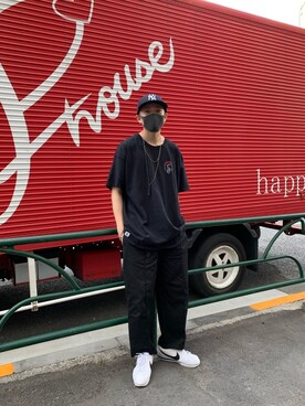 「Sourcream（サワークリーム）のアイテム（トップス）」を使った、kento fujiwara さん（メンズ・166cm）の夏コーディネート