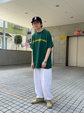 「アイテム（スウェットパンツ）」を使った、kento fujiwara さん（メンズ・166cm・20代）の春コーディネート