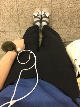 「DHOLIC（ディーホリック）のアイテム（オールインワン・サロペット）」を使った、chamvreさん（レディース・158cm）の秋コーディネート