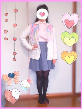 「チャイハネ（チャイハネ）のアイテム（パーカー）」を使った、8383さん（レディース・153cm）の秋コーディネート