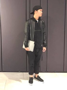 「MARCO BIANCHINI（マルコビアンチーニ）のアイテム」を使った、Ricky Kuei-Chi Liさん（メンズ・182cm）の春コーディネート