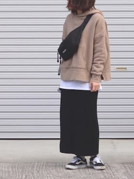 「MKT（エムケーティー）のアイテム（トップス）」を使った、ともさん（レディース・153cm）の冬コーディネート