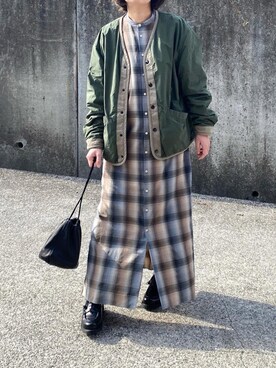 Auralee オーラリー のシャツワンピースを使った人気ファッションコーディネート Wear