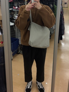 「patagonia」｜「アイテム（カバーオール）」を使った、Kenjiさん（メンズ・175cm）の冬コーディネート