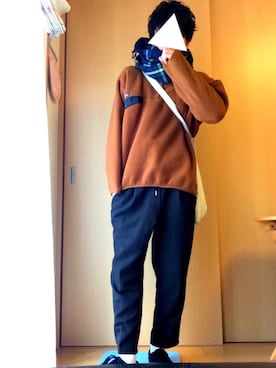 「patagonia」｜「アイテム（カバーオール）」を使った、Kenjiさん（メンズ・175cm）の冬コーディネート