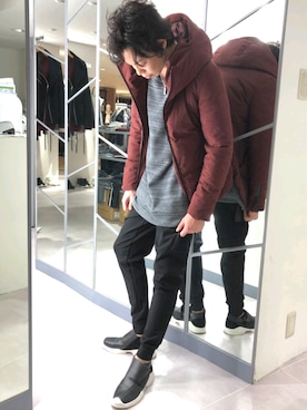 「TORNADO MART（トルネードマート）のアイテム（ブルゾン）」を使った、ishikawaさん（メンズ・175cm）の冬コーディネート