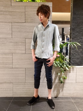 「ファッションの力を信じよう」｜「アイテム（スリッポン）」を使った、ishikawaさん（メンズ・175cm）の夏コーディネート