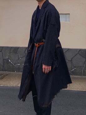 「sulvam（サルバム）のアイテム（その他アウター）」を使った、インチキ占い師さん（メンズ・173cm）の春コーディネート