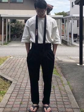 「アイテム（フォーマルスーツ/小物）」を使った、インチキ占い師さん（メンズ・173cm・20代）の春コーディネート