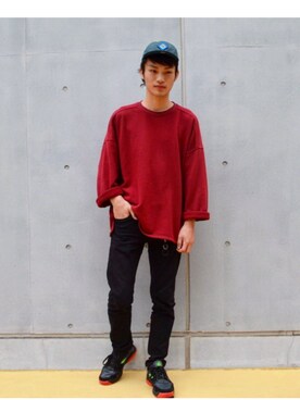 「air huarache」｜かずきさん（メンズ・175cm）の冬コーディネート