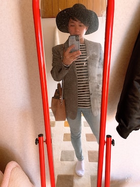 「MOUSSY（マウジー）のアイテム（帽子）」を使った、リオンさん（メンズ・162cm）の秋コーディネート