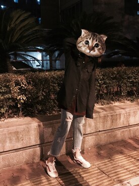 「Levis BLACK（リーバイスブラック）のアイテム」を使った、Cecilia Normeさん（レディース・163cm）の夏コーディネート