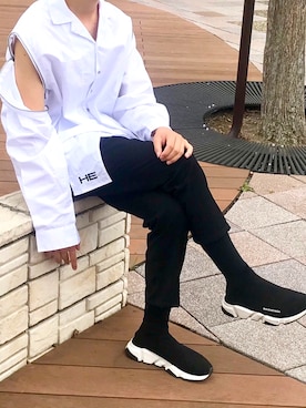 「HELIOT EMIL」｜다이키(nagashima)さん（メンズ・170cm）の夏コーディネート