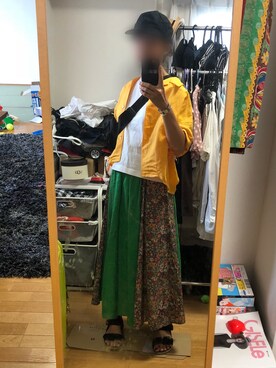 Yumi Kobayashiさん（レディース・157cm）の夏コーディネート