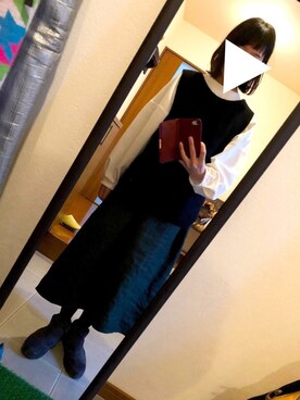 「アイテム（ママ＆ベビー）」を使った、もしゃもしゃさん（レディース・156cm・20代）の冬コーディネート