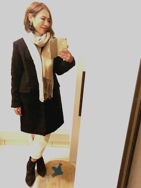 「PLST（プラステ）のアイテム（チェスターコート）」を使った、⭐️KAoRI⭐️さん（レディース・160cm）の秋コーディネート