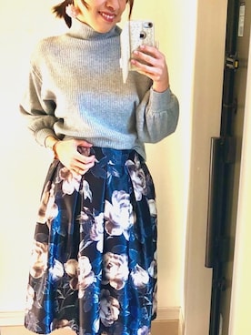 「ワーママコーデ」｜「アイテム（アクセサリー）」を使った、⭐️KAoRI⭐️さん（レディース・160cm）の冬コーディネート